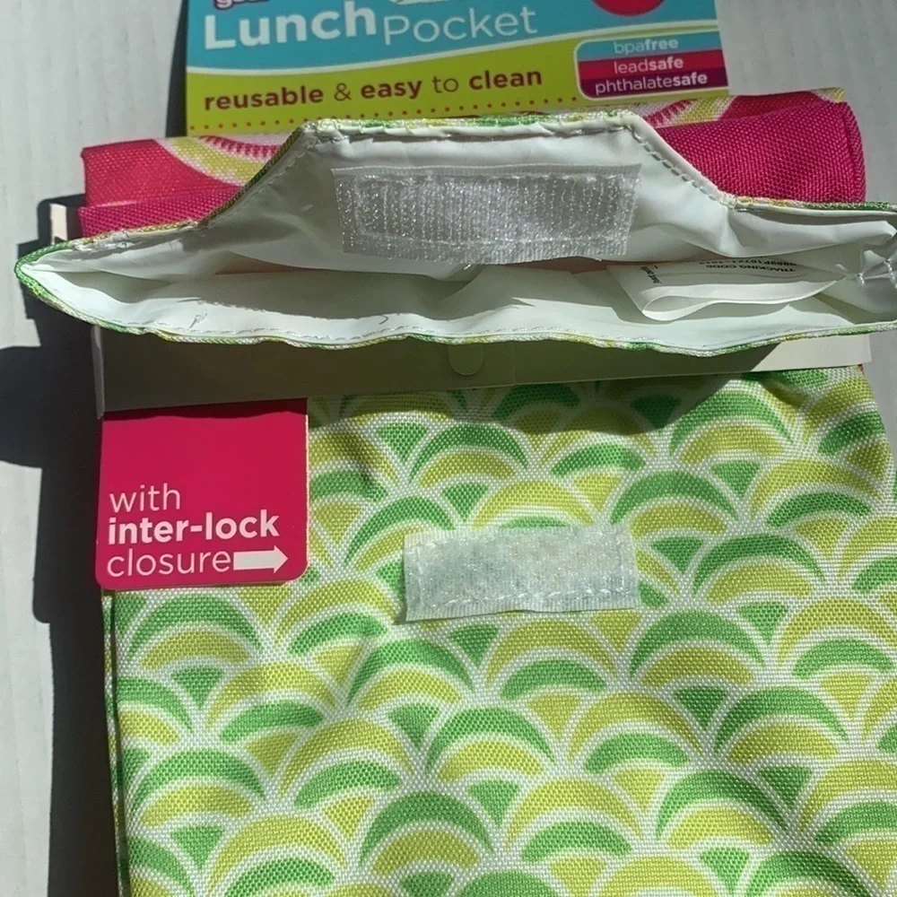 NEW Set of 3 Lunch Pocket Reusable Sandwich Bags